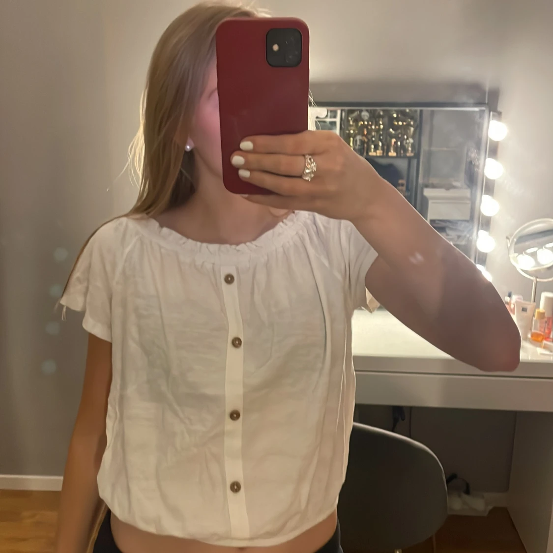 Vit offshoulder topp från Hampton Republic - 1