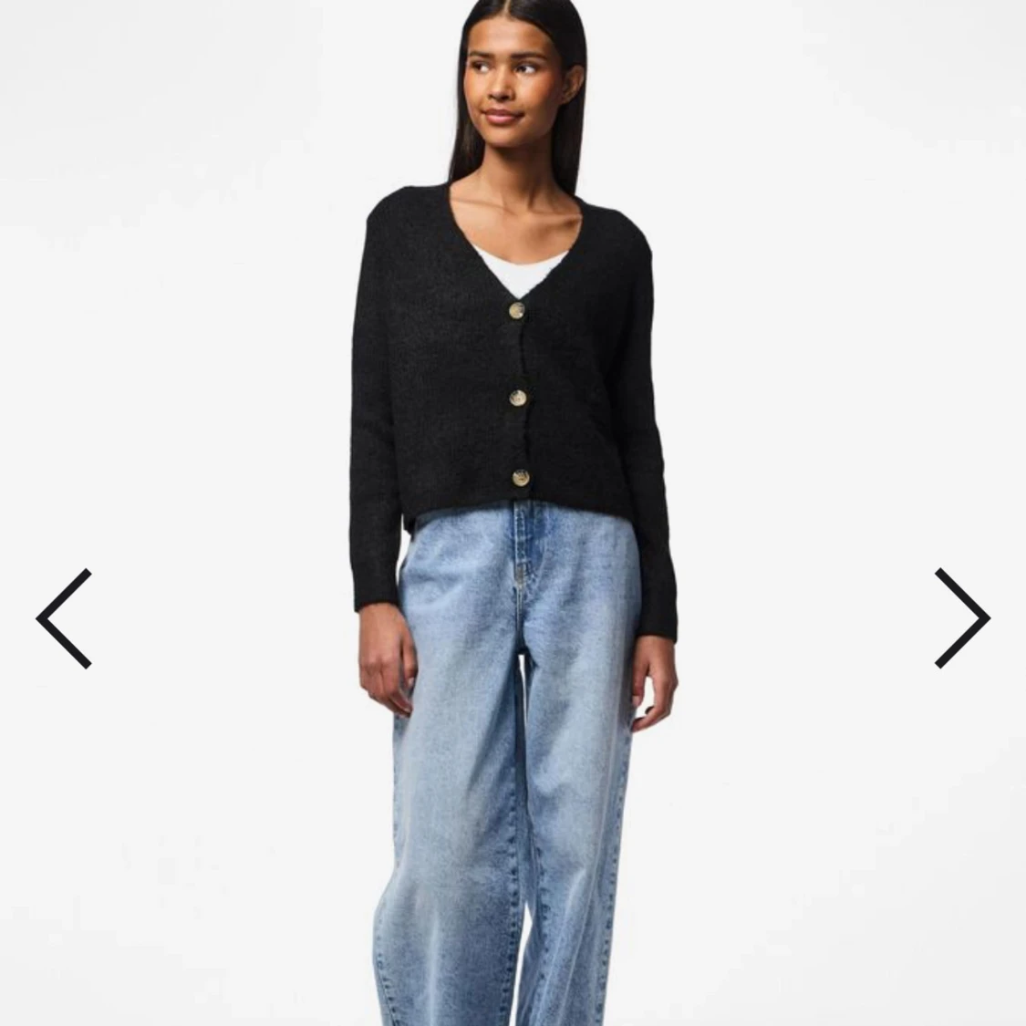 Svart kofta från Pieces - 1