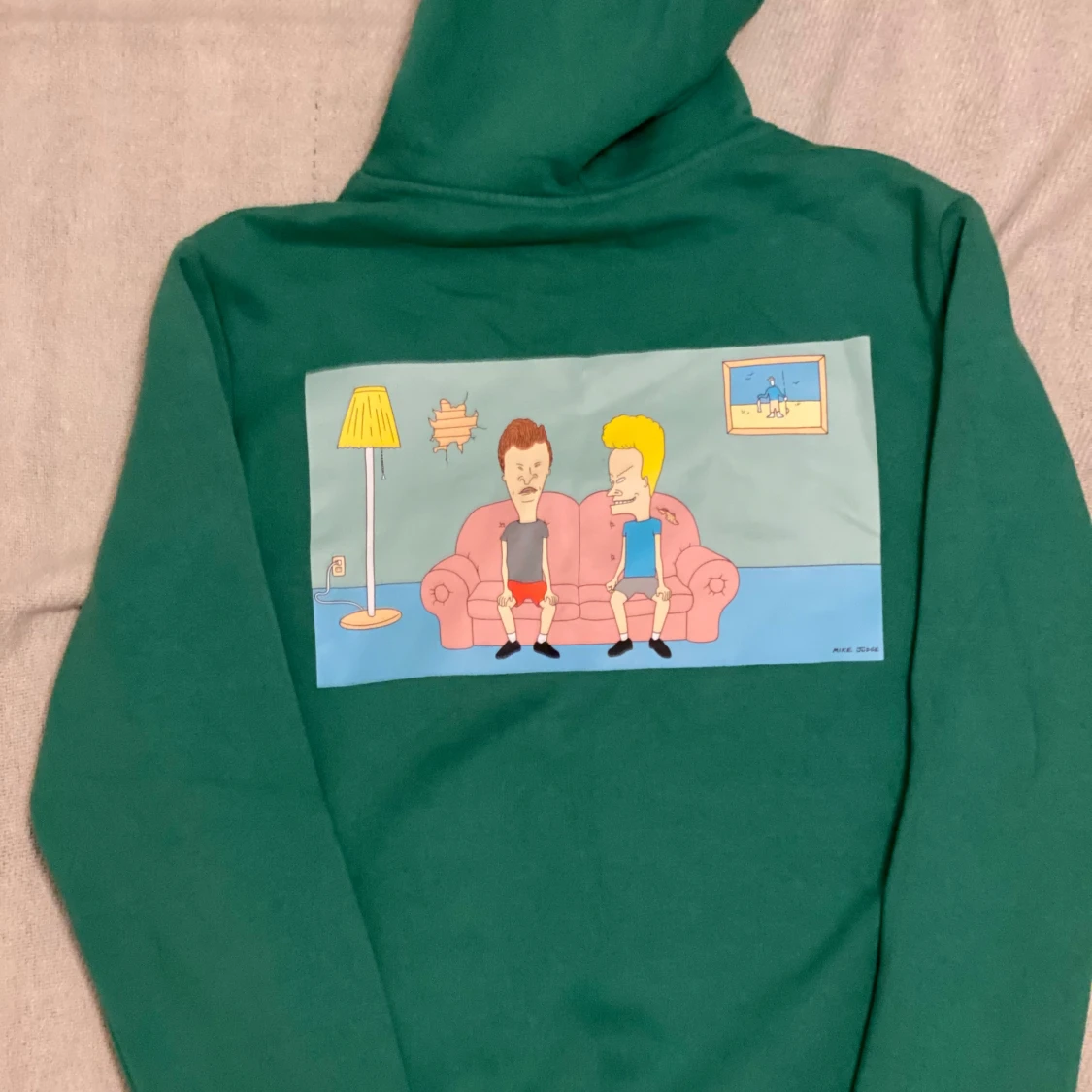 Grön Beavis and Butt-Head hoodie - 1