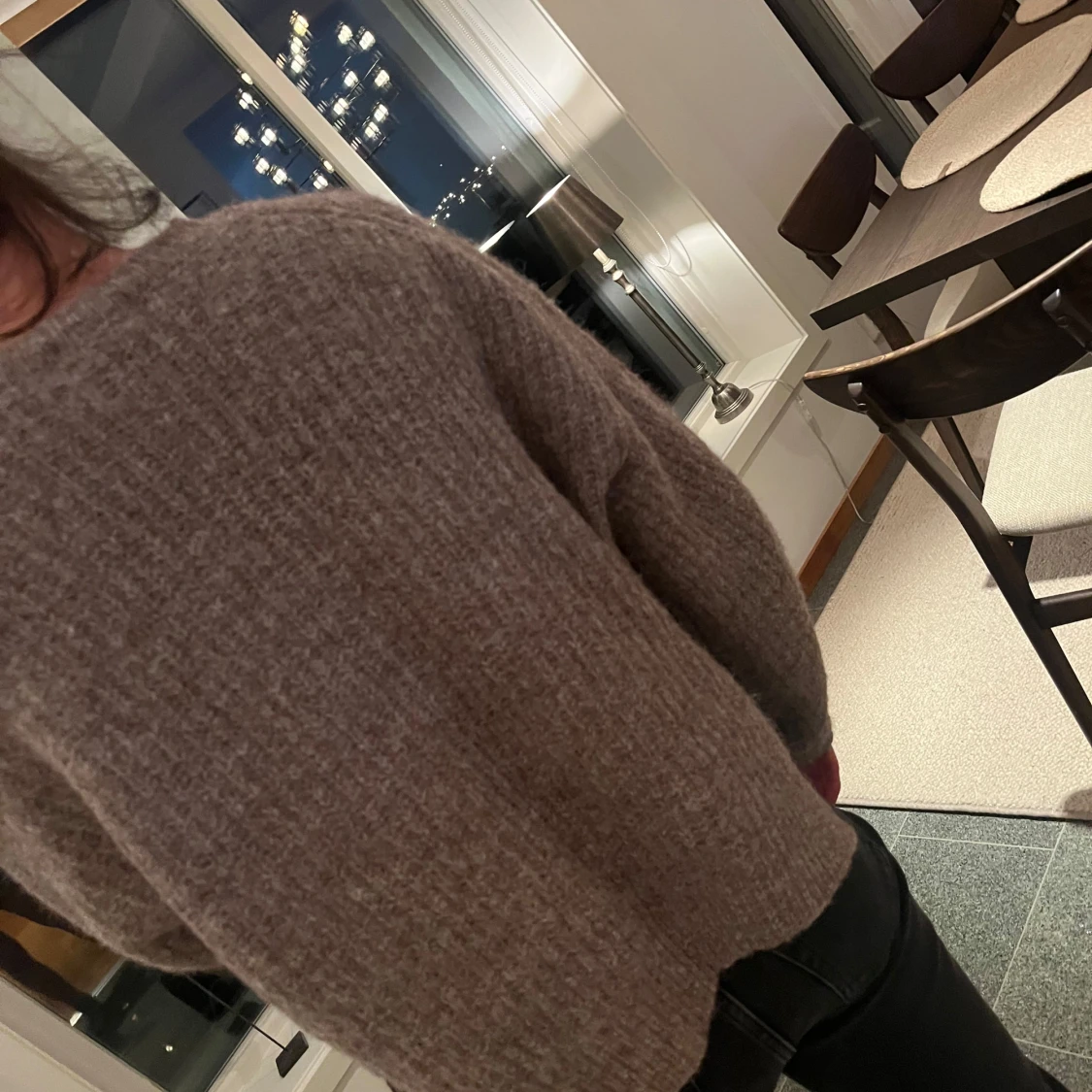 Brun stickad tröja från ONLY😇❤️ - 1