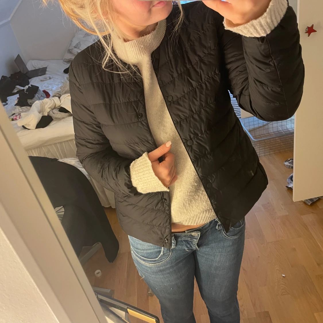 Svart quiltad jacka - 2