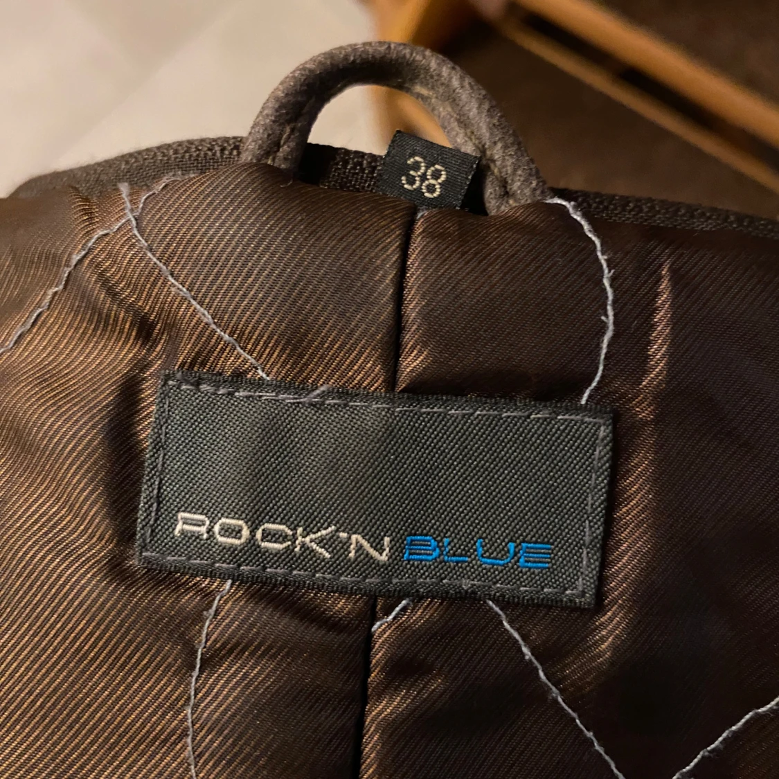 Brun skinnjacka med päls från Rock'n Blue - 92