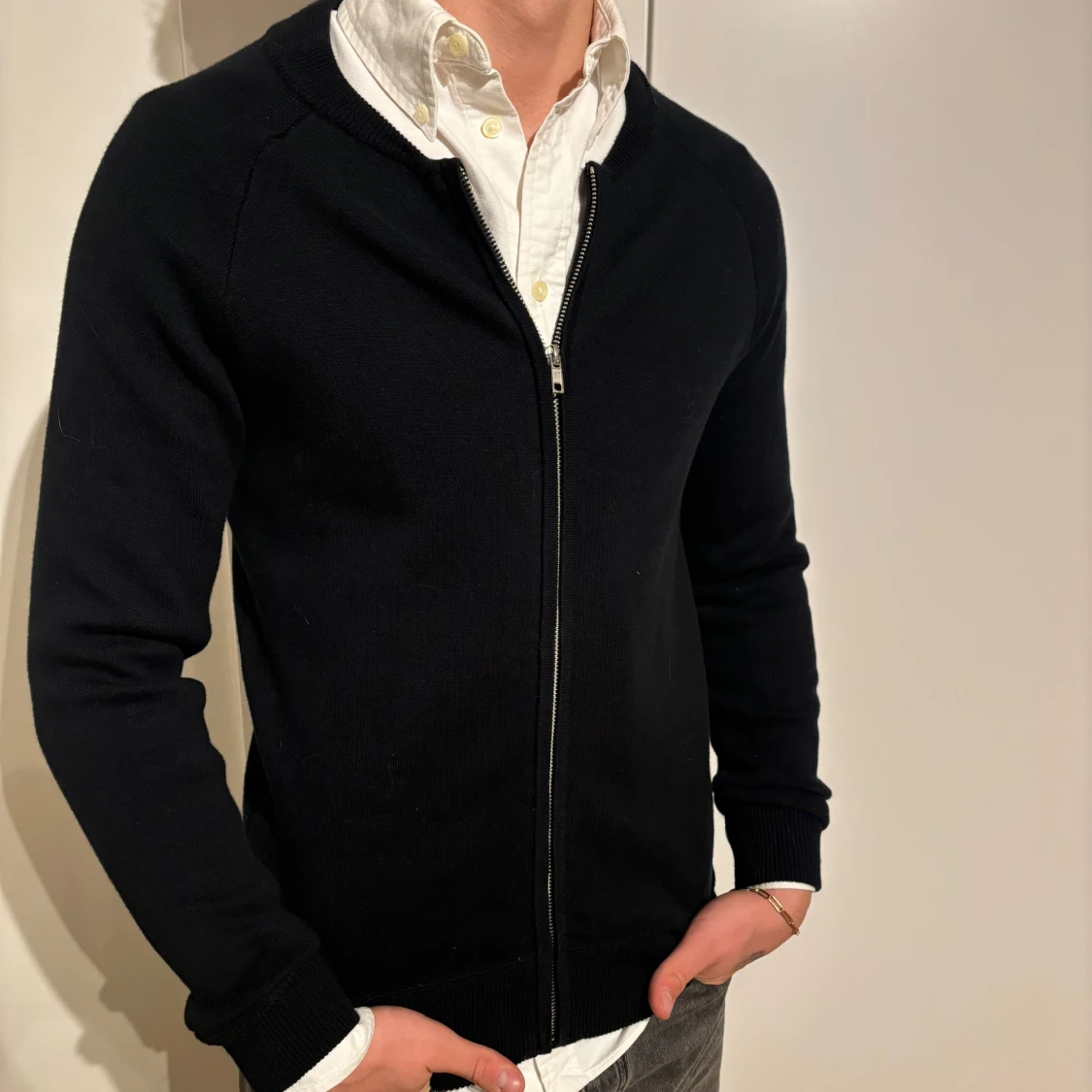 Svart kofta från Emilio XS (S/M)