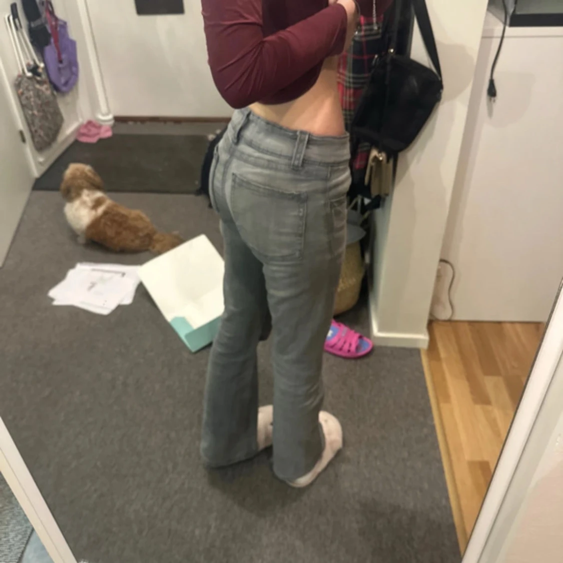 Grå jeans från Gina Tricot - 91