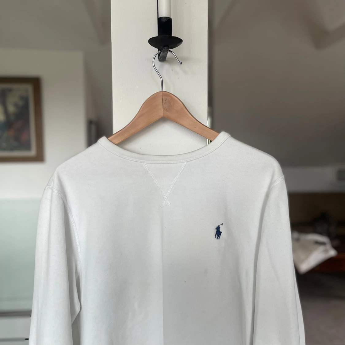 Vit långärmad tröja från Ralph Lauren