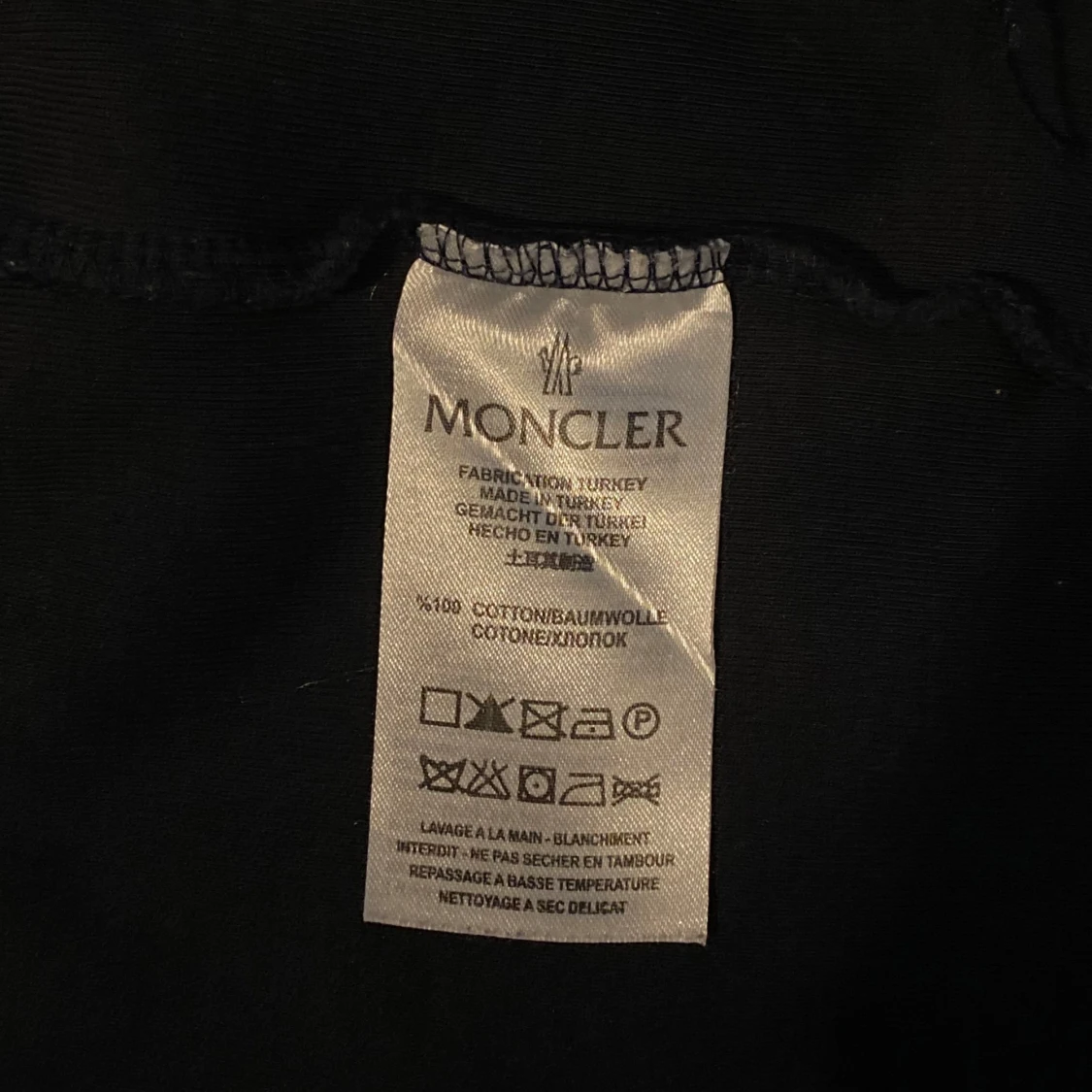 Marinblå tröja med dragkedja från Moncler - 93