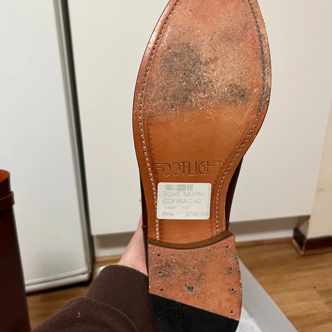 Bruna skinnstövlar - 91