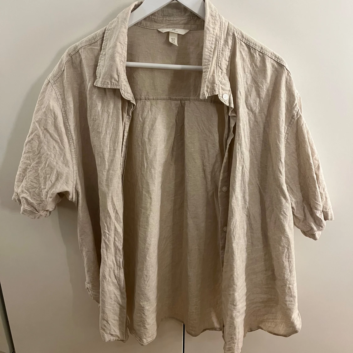 Beige linneskjorta - 1