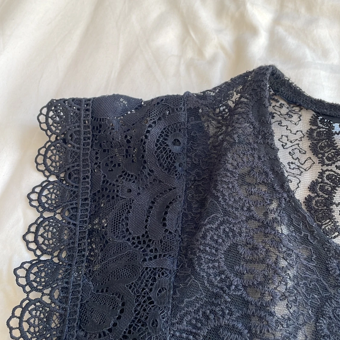 Svart spetsblus - 3