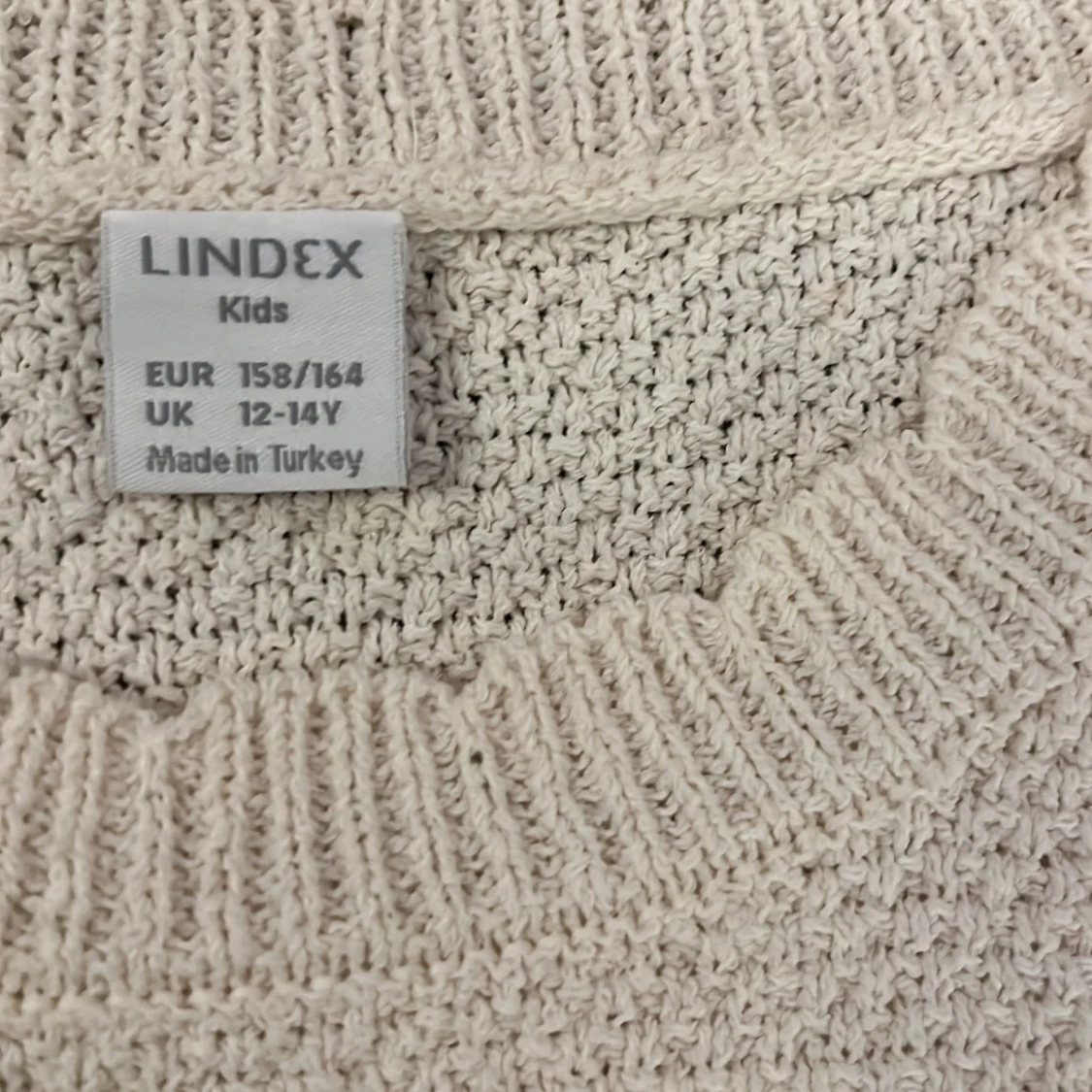 Beige stickad topp från Lindex - 3