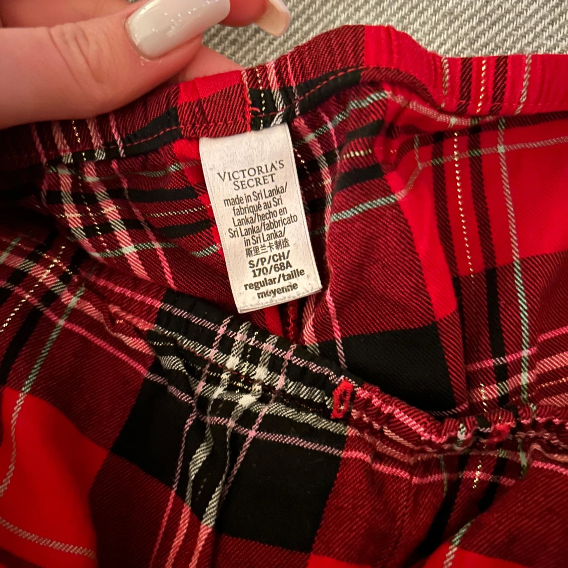 Röda rutiga byxor från Victoria's Secret - 1