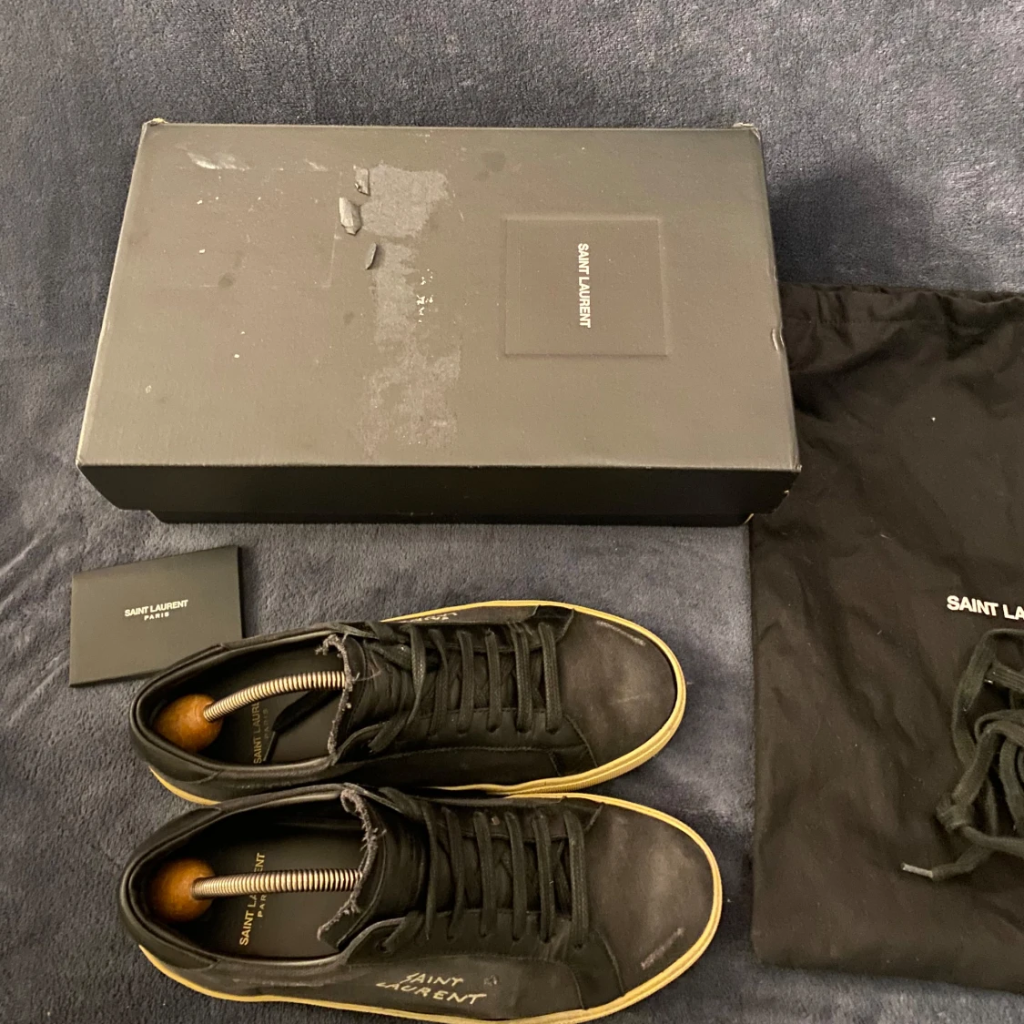 Svarta sneakers från Saint Laurent - 4