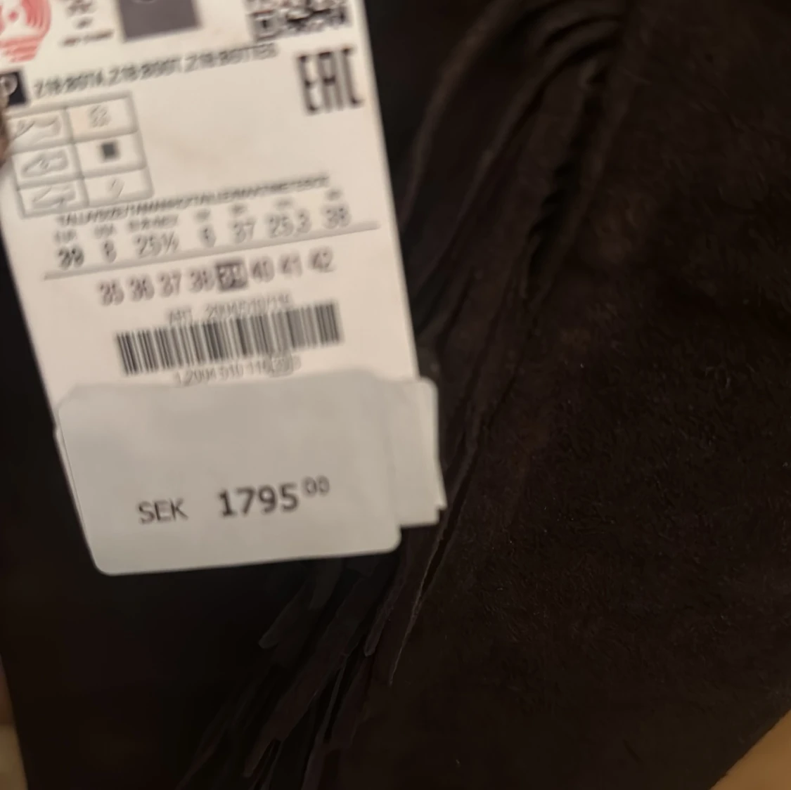 Bruna mockastövlar med fransar - 3