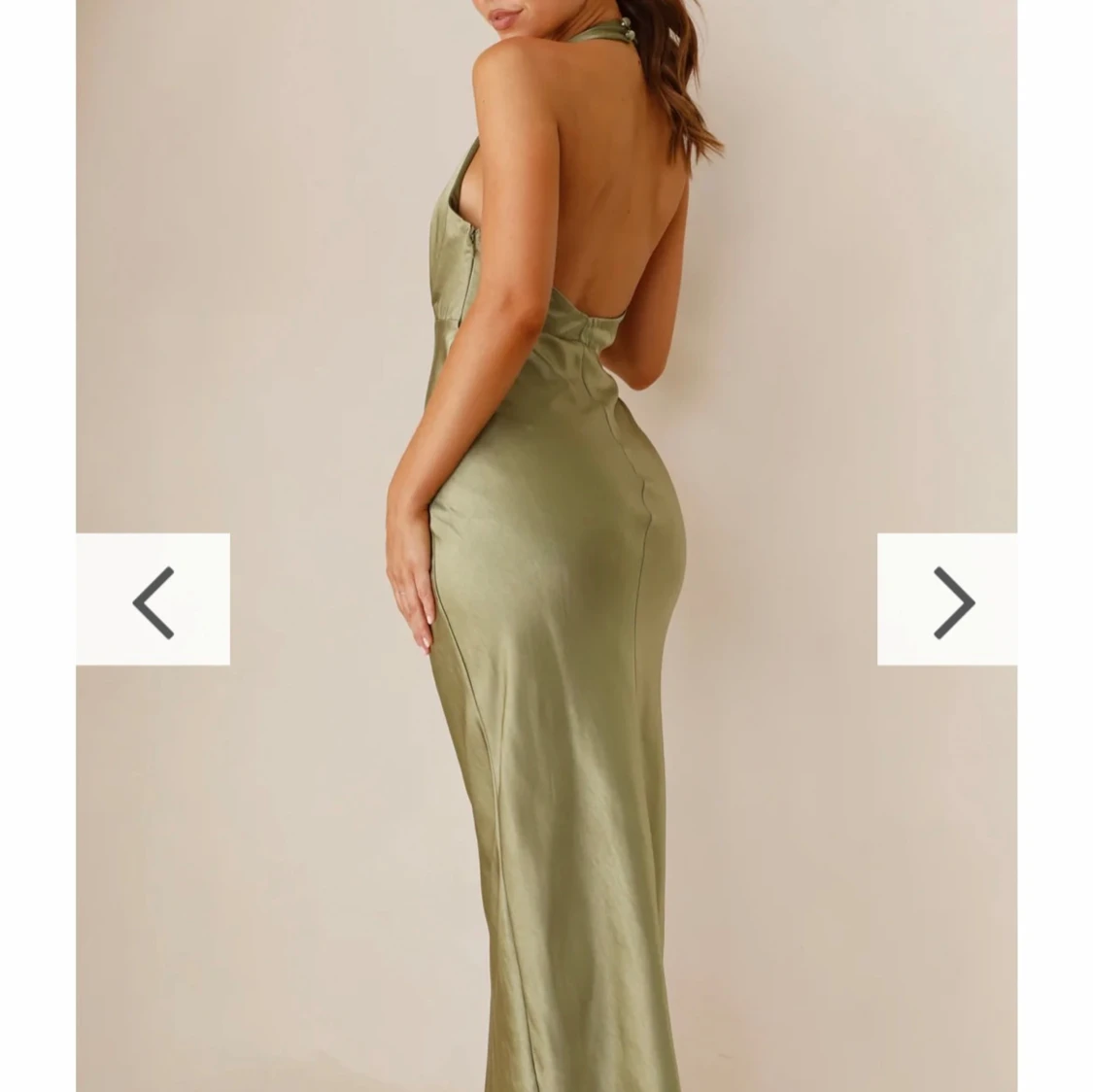Olivgrön klänning från Billy J - 1