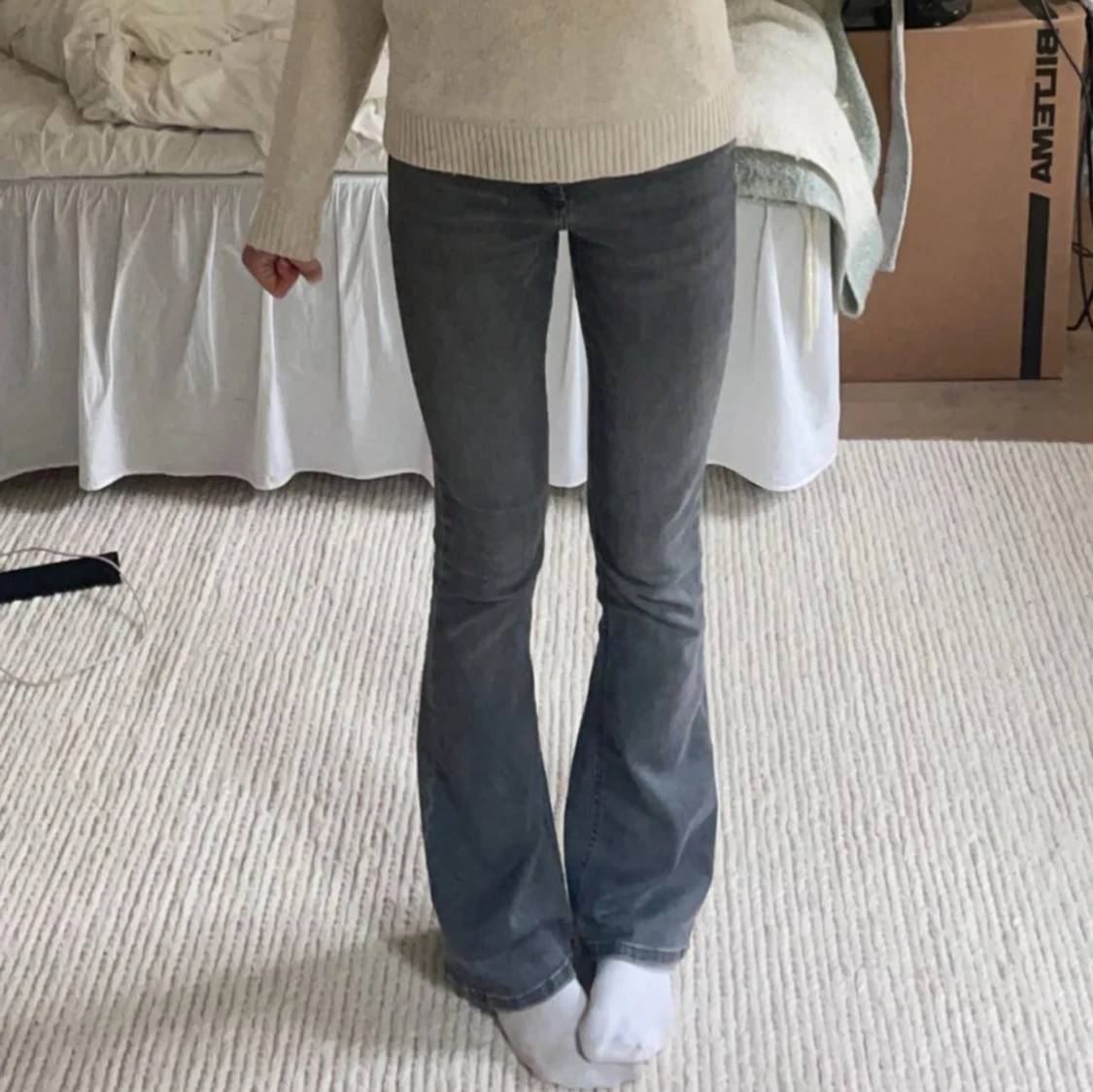 Grå bootcut jeans från ONLY - 90