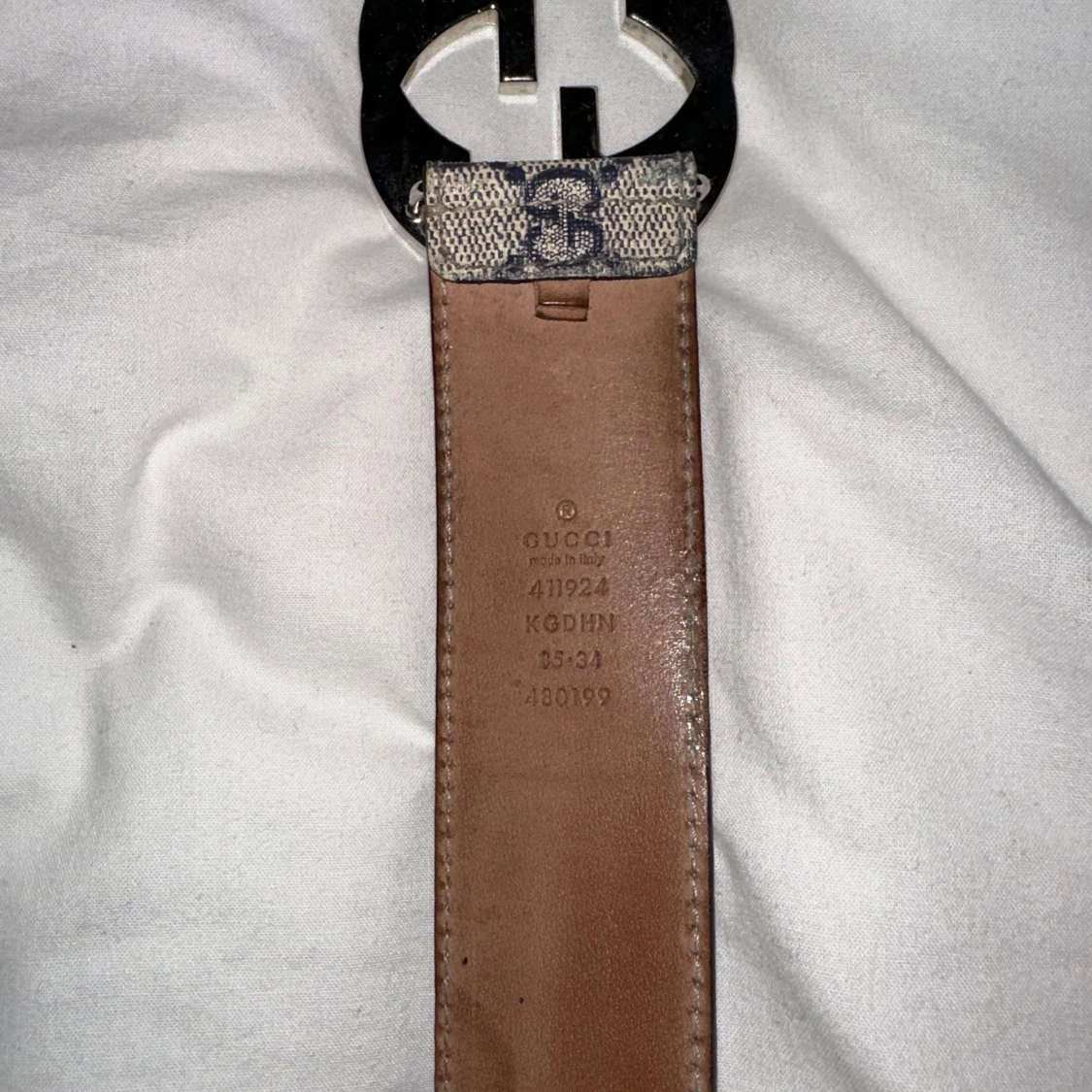 Mönstrat bälte från Gucci - 38