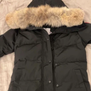 Svart canada goose jacka med päls - Säljer en svart canada goose jacka dam modell i storlek s. (Nytt skick) dm för fler bilder på jackan 