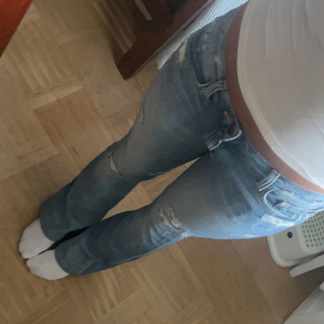 Lågmidjade bootcut jeans