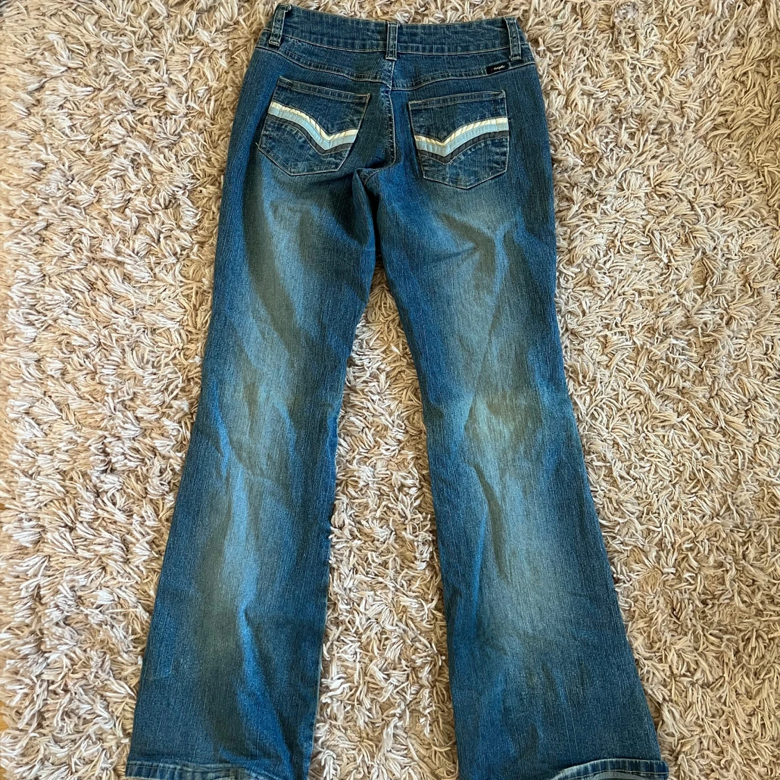 Lågmidjade bootcut jeans - 91