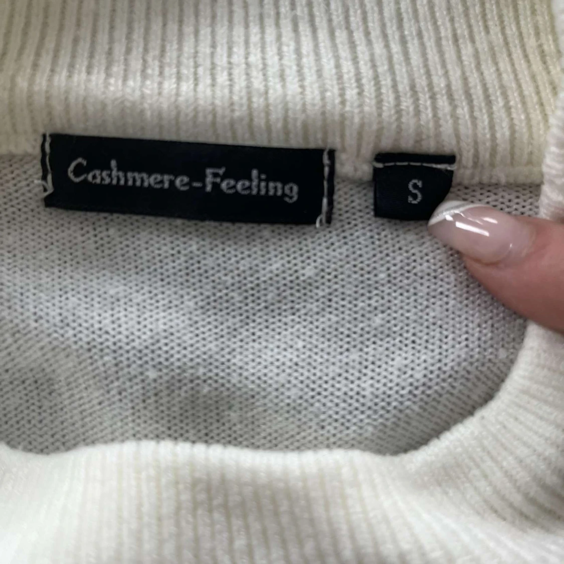 Vit atixkad tröja  - 90