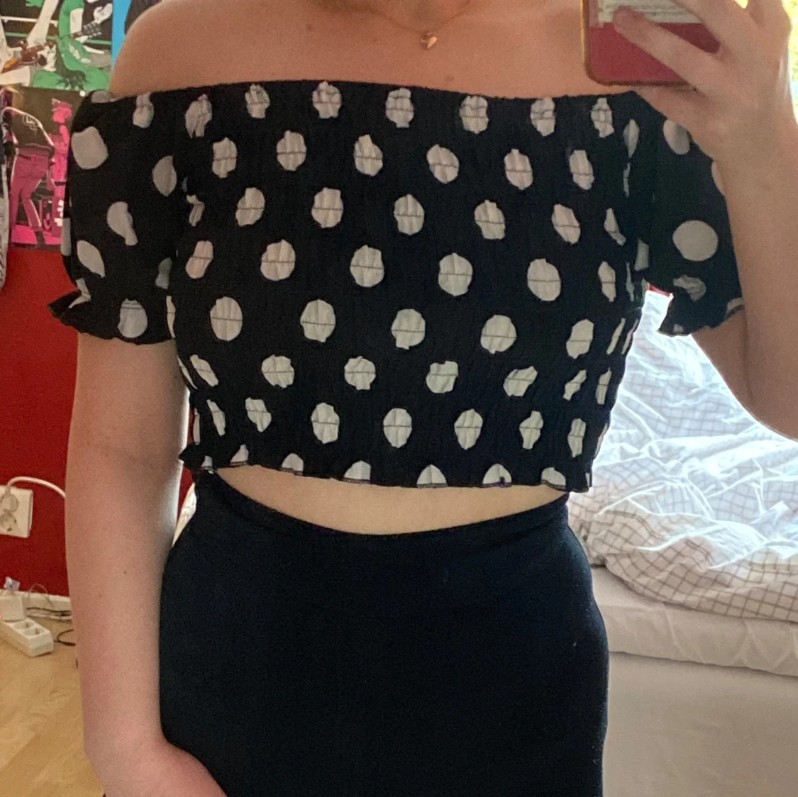 Prickig crop top - 90