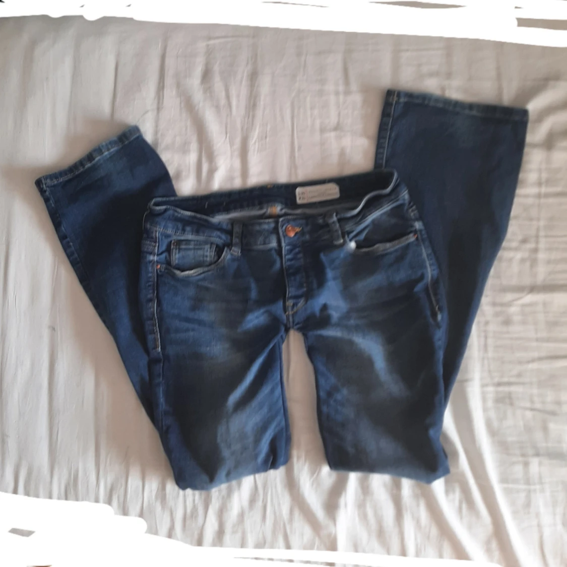 Jättefina lågmidjade bootcut jeans!