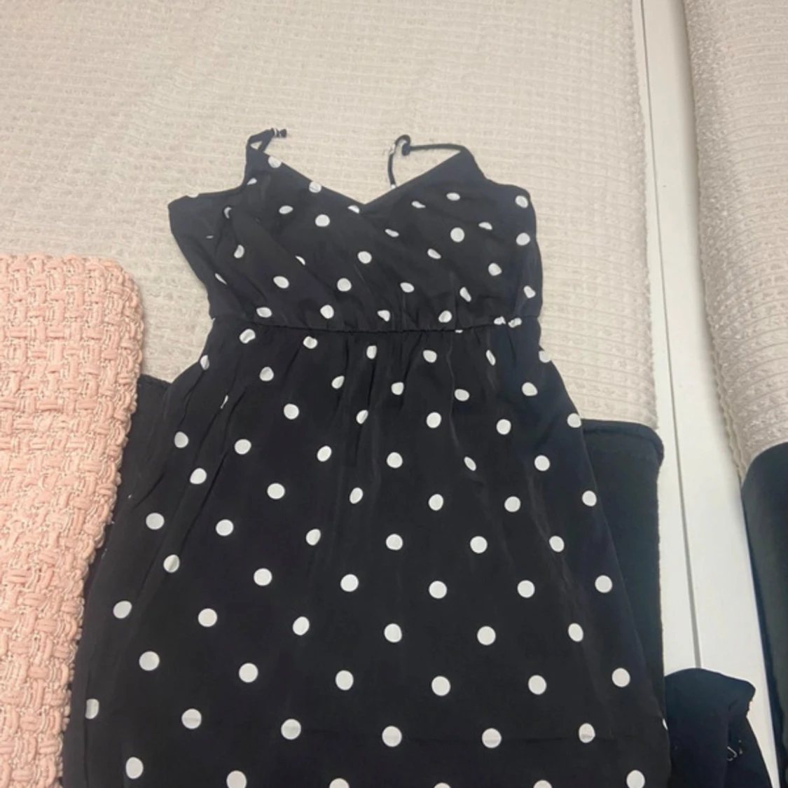 Svart prickig klänning från Divided H&M - 91