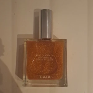 The Glow Oil från CAIA - The Glow Oil från CAIA är en skimrande kroppsolja med avokadoolja och vitamin E. Den kommer i en fyrkantig glasflaska med silverfärgad kork. Perfekt för att ge huden en glittrande finish.