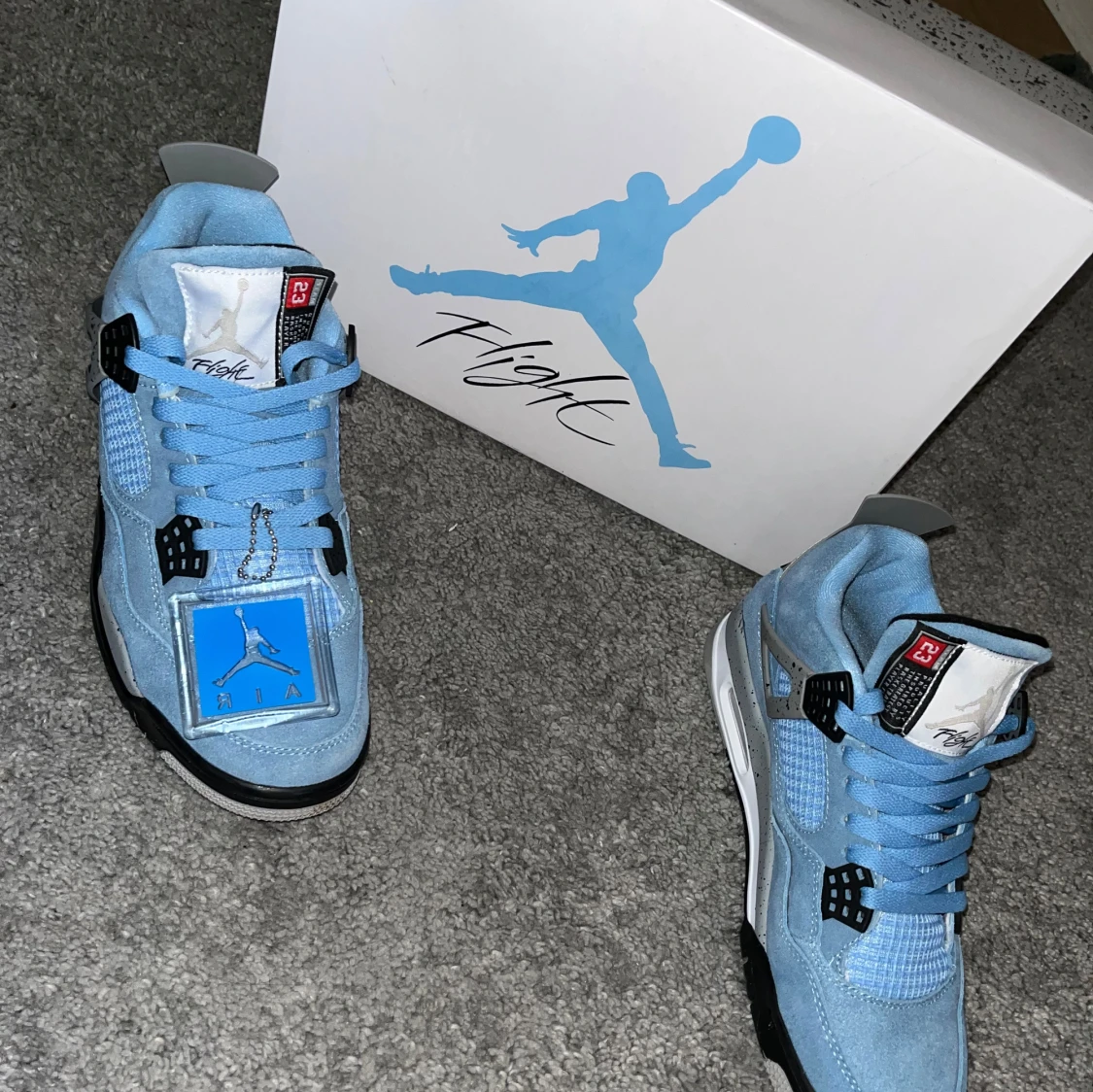 Nike Air Jordans i ljusblå ÄKTA! - 90