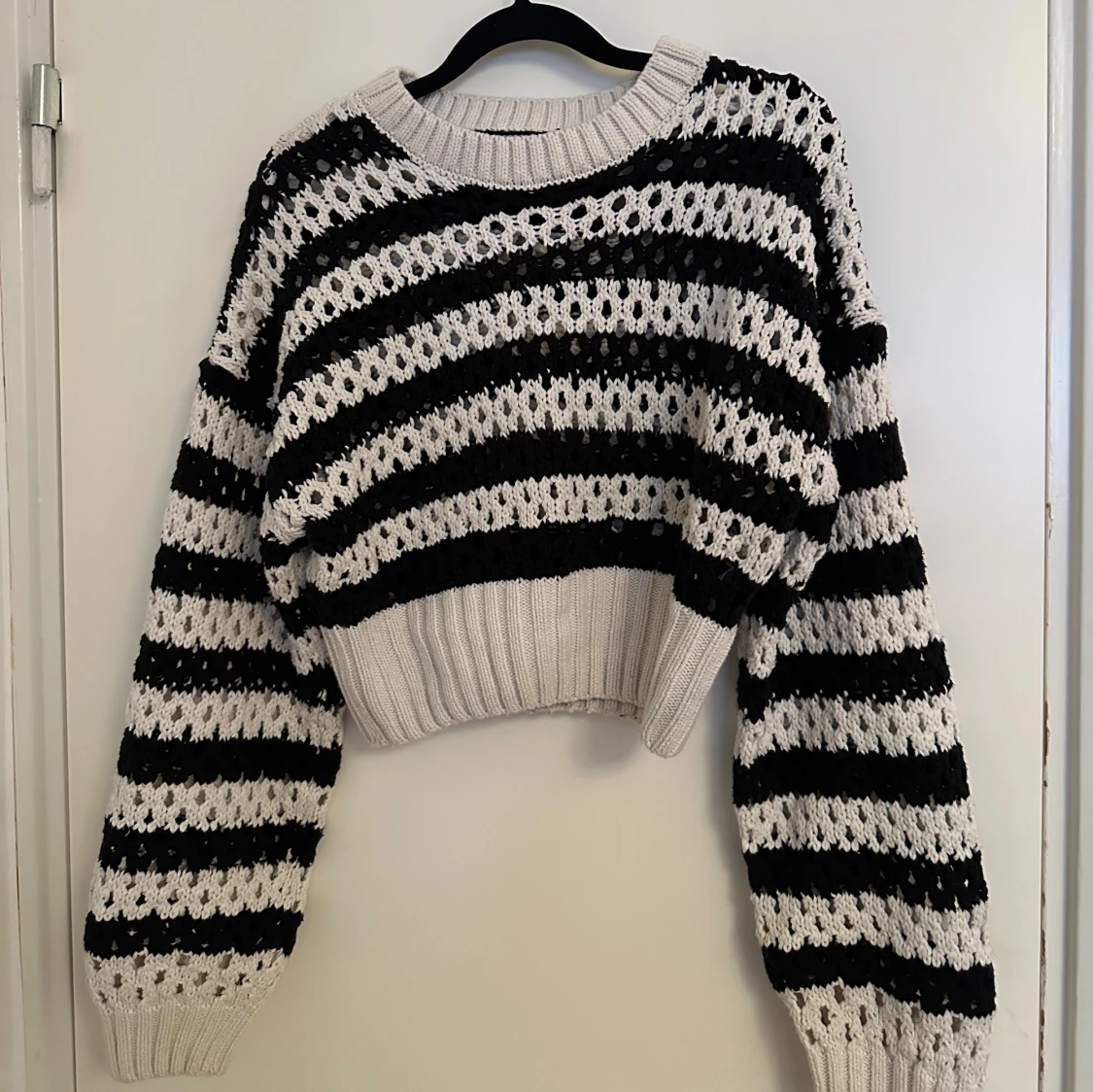 Randig stickad tröja - 91
