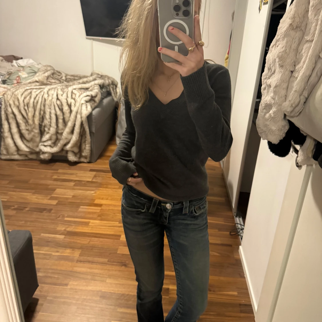 Mörkgrå tröja från H&M