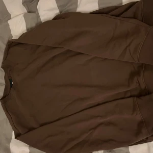 Brun sweatshirt - Säljer en stilren brun sweatshirt med rund hals och långa ärmar. Perfekt för en avslappnad look.