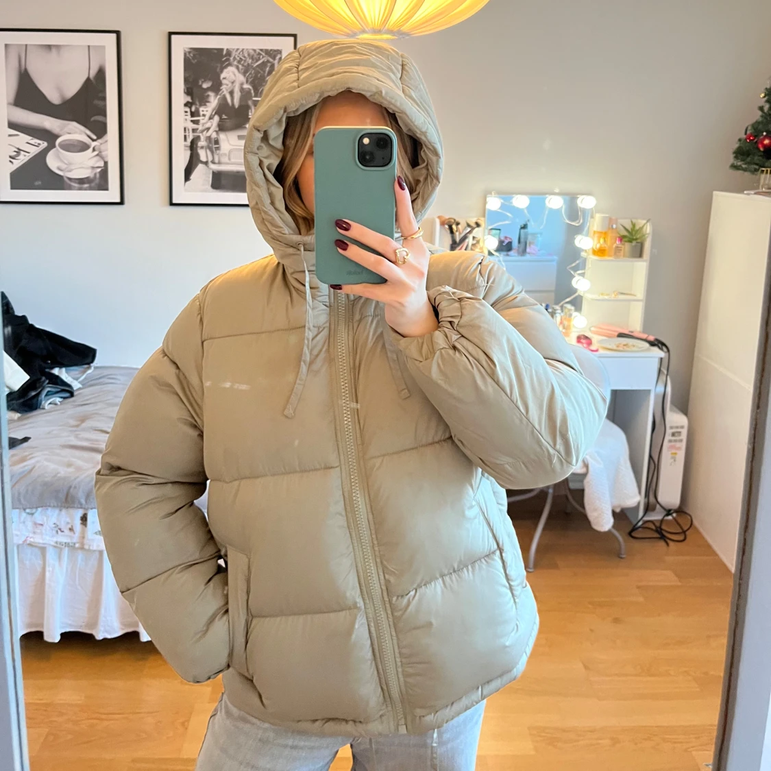 Grön pufferjacka från H&M - 91