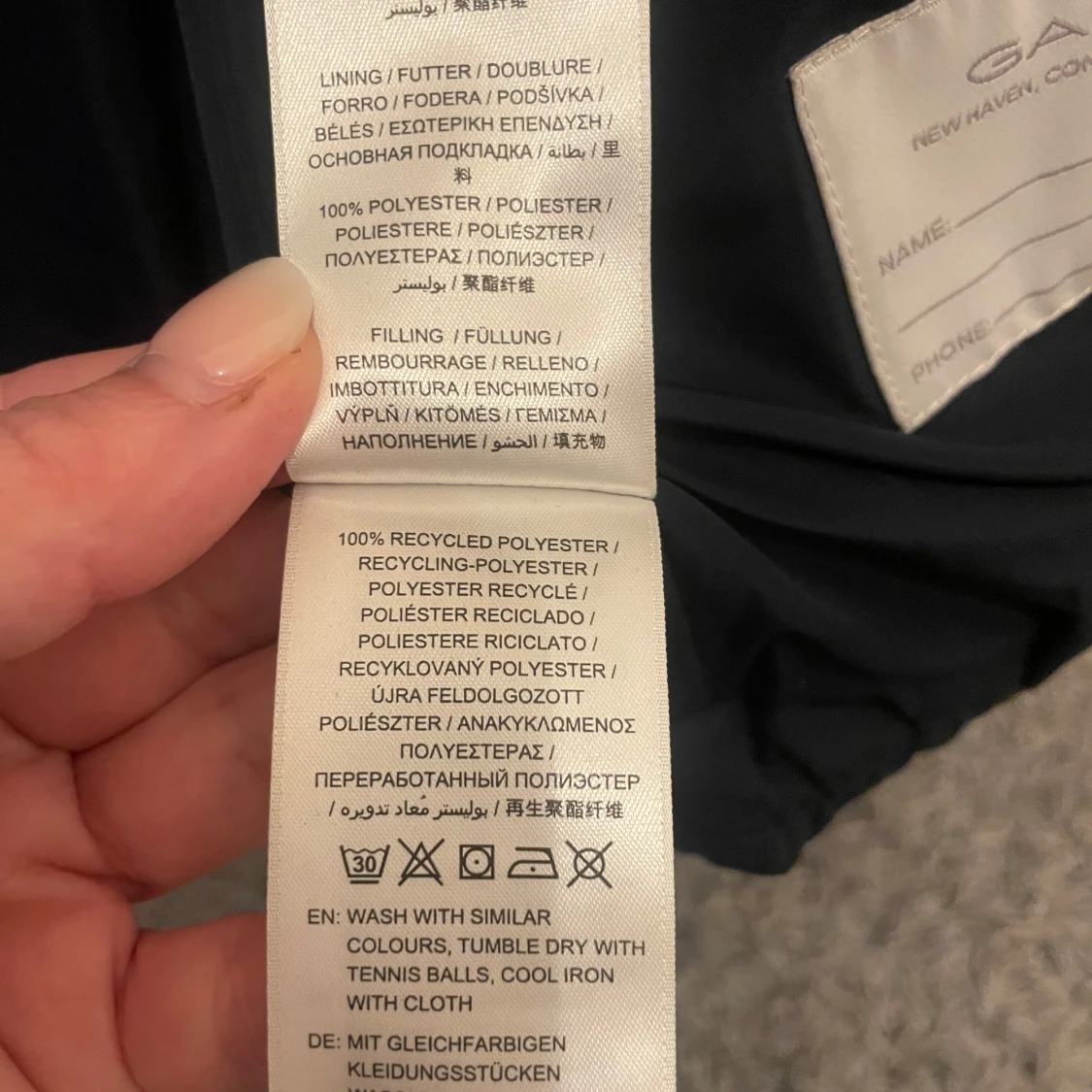 Svart dunjacka från GANT - 93