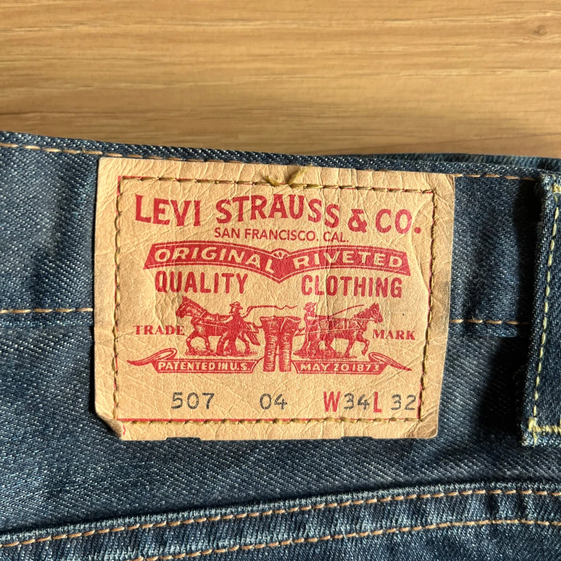 Levi's jeans i blå denim - 90