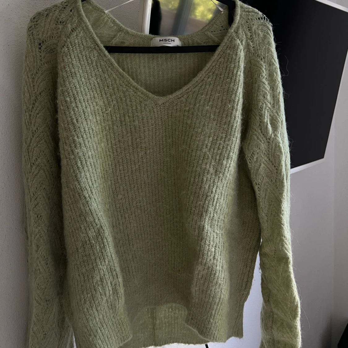 Grön stickad tröja från MSCH