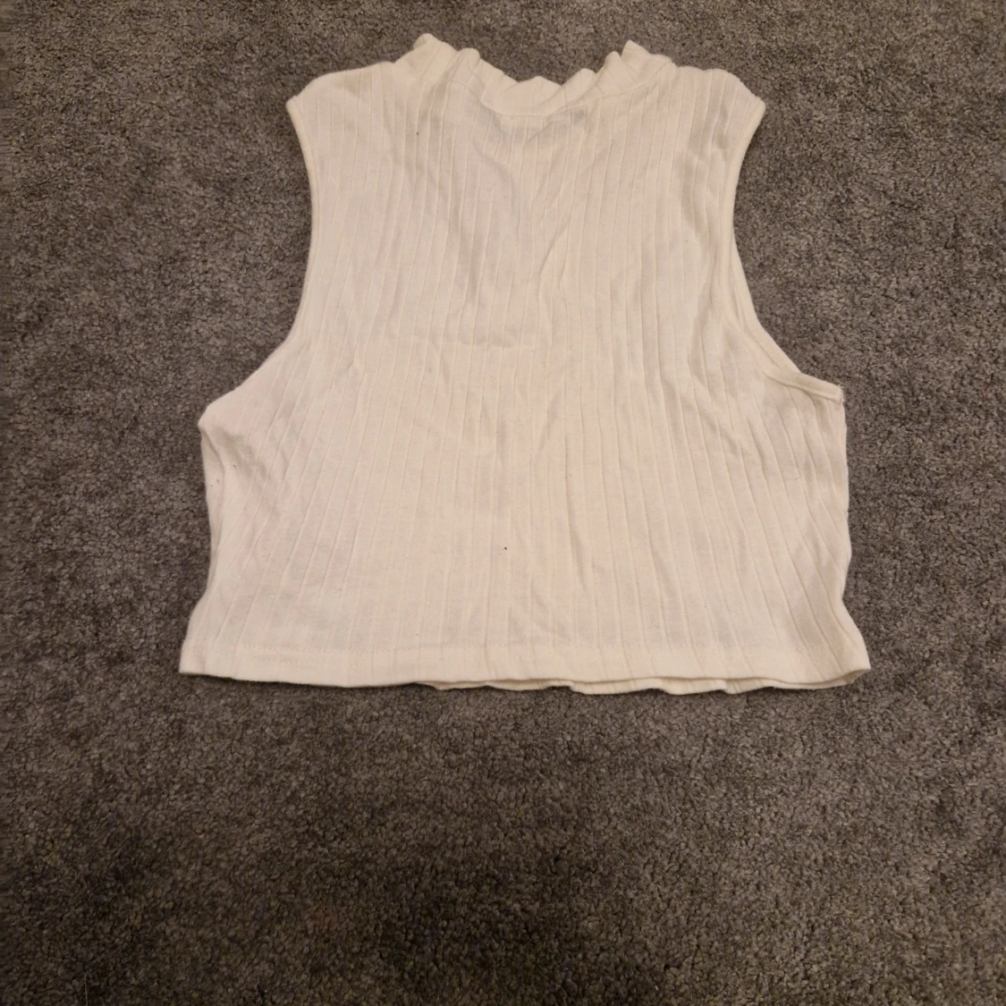 Vit ribbad  topp - 1