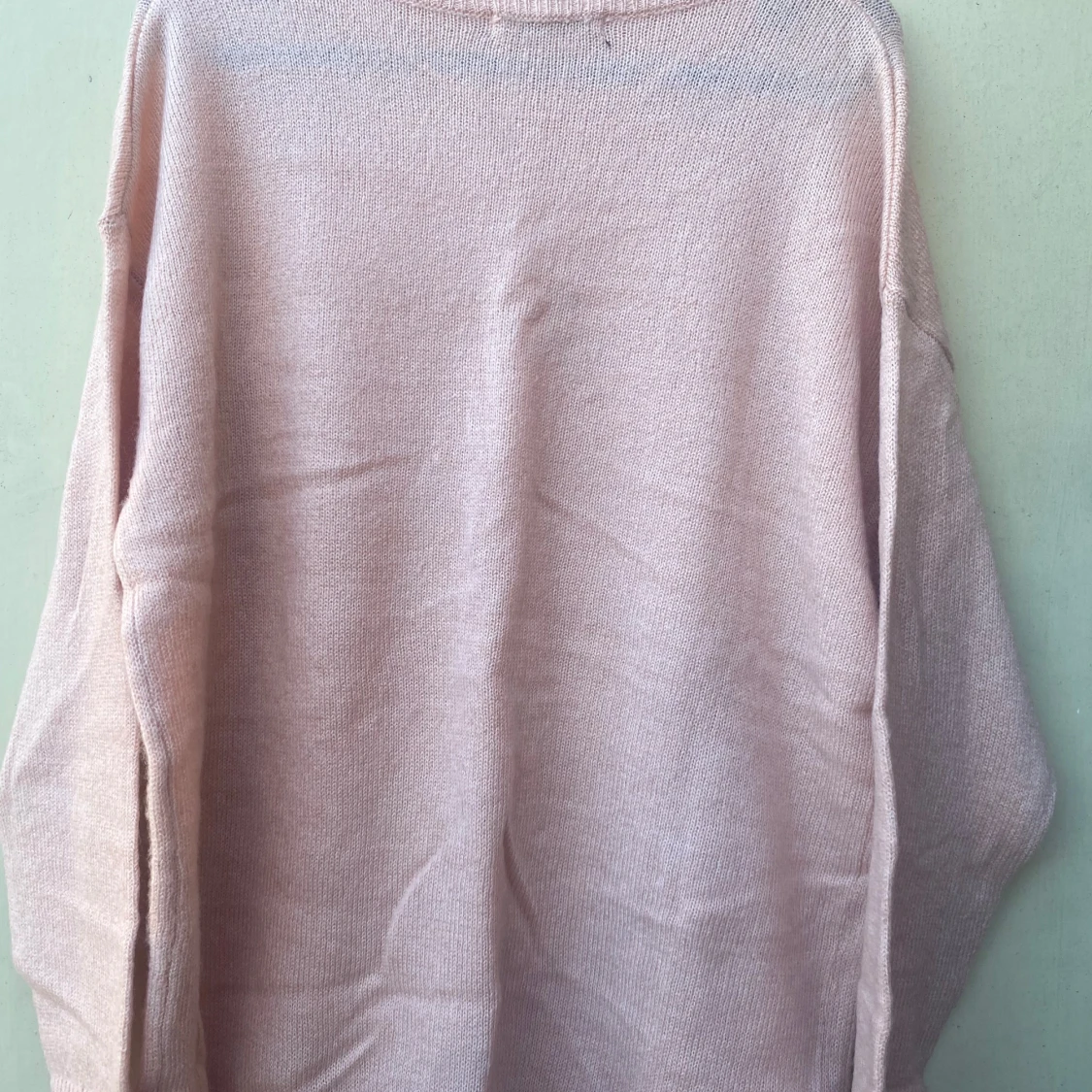 Ljusrosa stickad tröja från 157 - 90