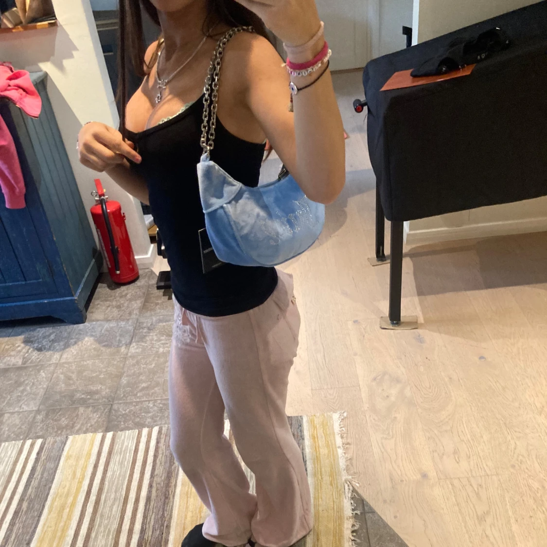 Blå juicy väska - 90