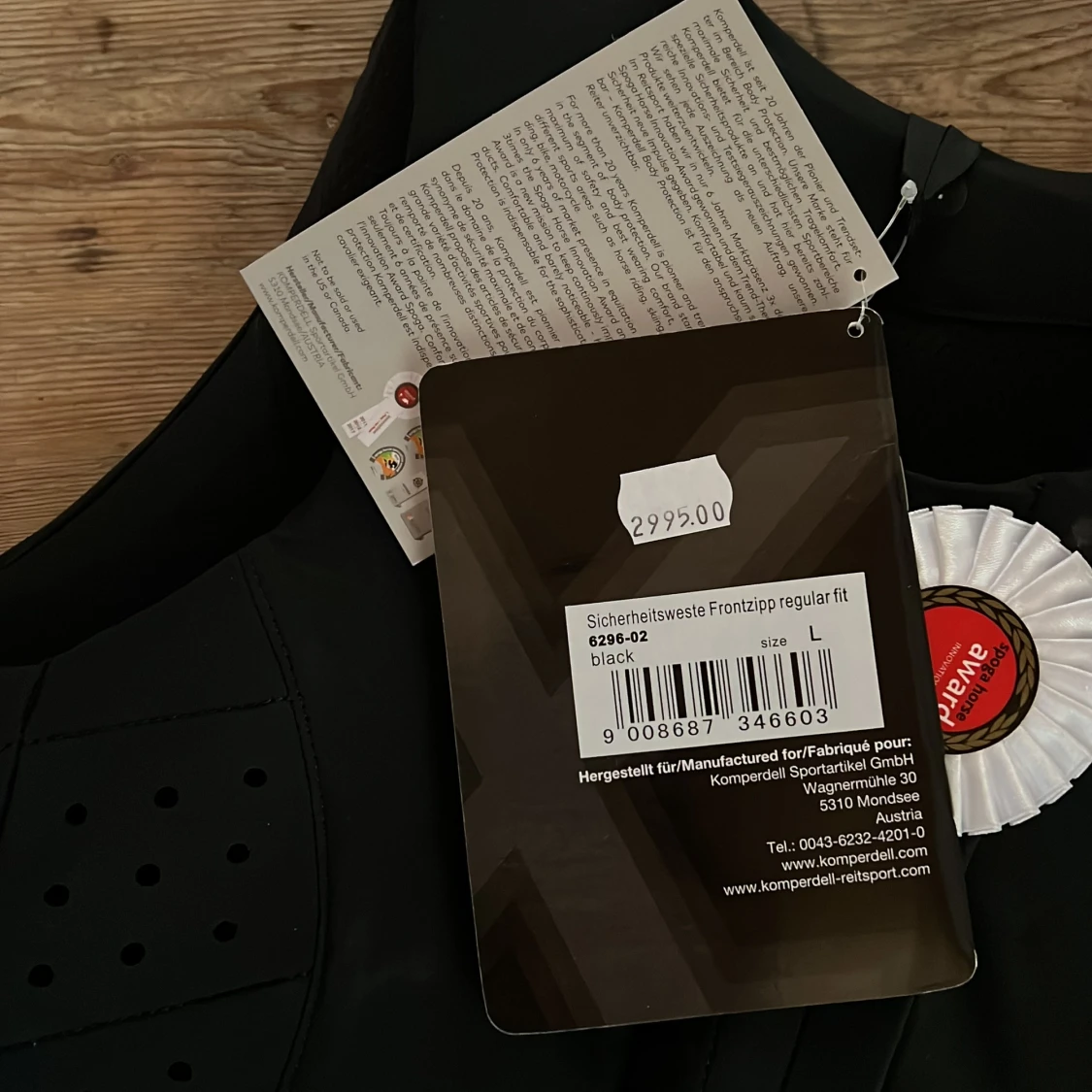 Svart säkerhetsväst från Komperdell - 92
