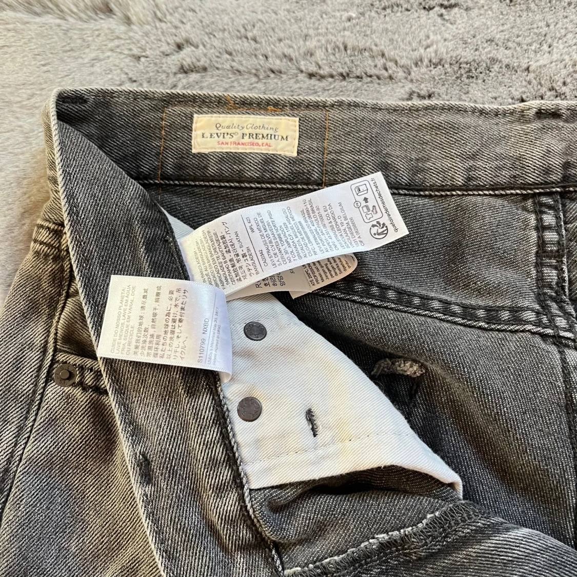 Grå Levi’s Premium jeans, Lot 551 - 91