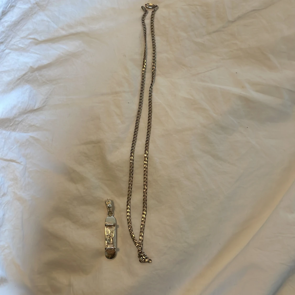 Silverhalsband med hänge - 90