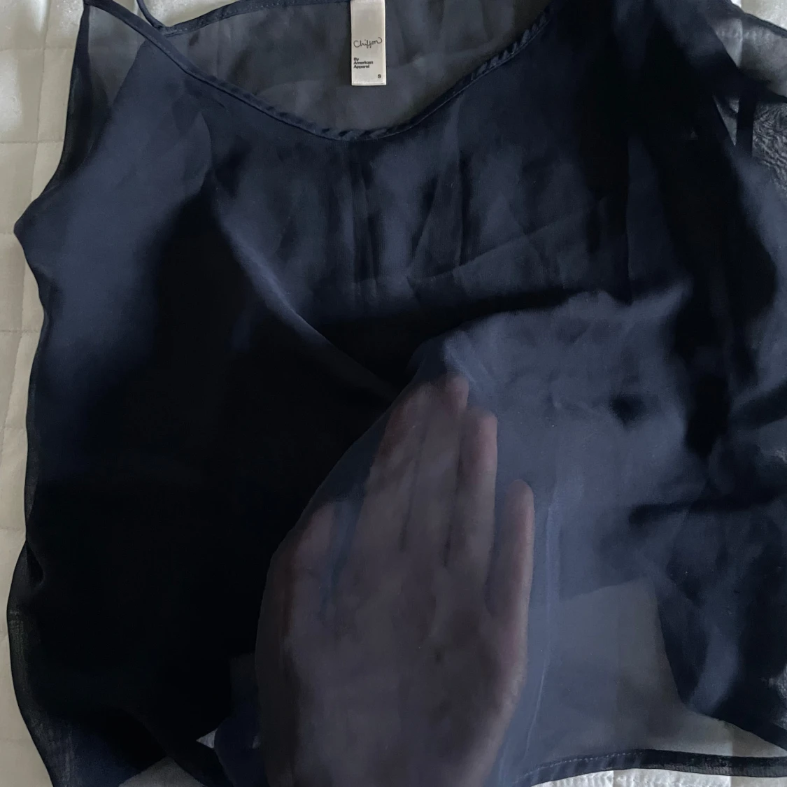 cool och unik marinblå topp - 90