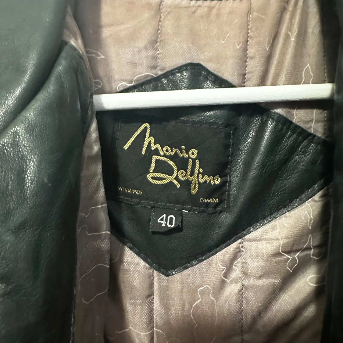 Svart skinnjacka från Manio Delfino - 91