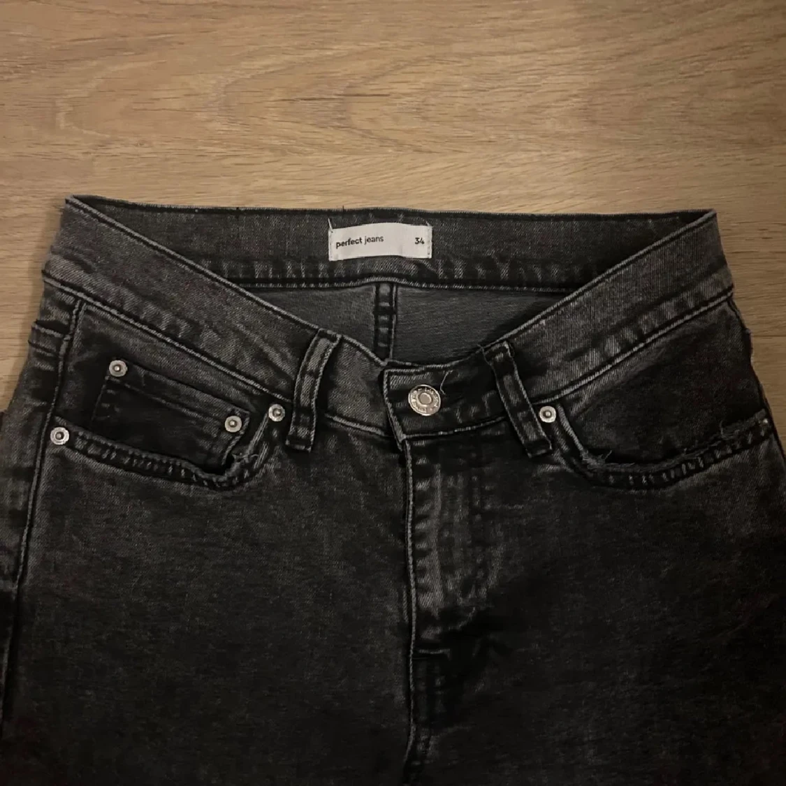 Svarta bootcut jeans - 91