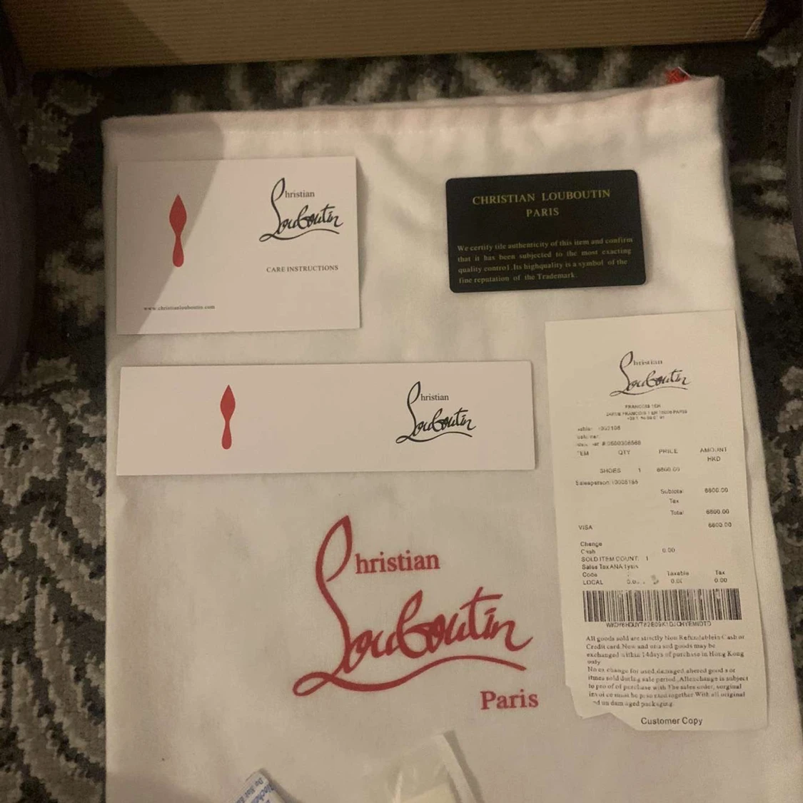Christian Louboutin Paris grå - 93