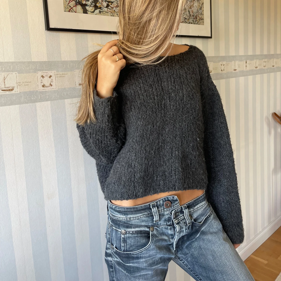 Stickad tröja  - 90