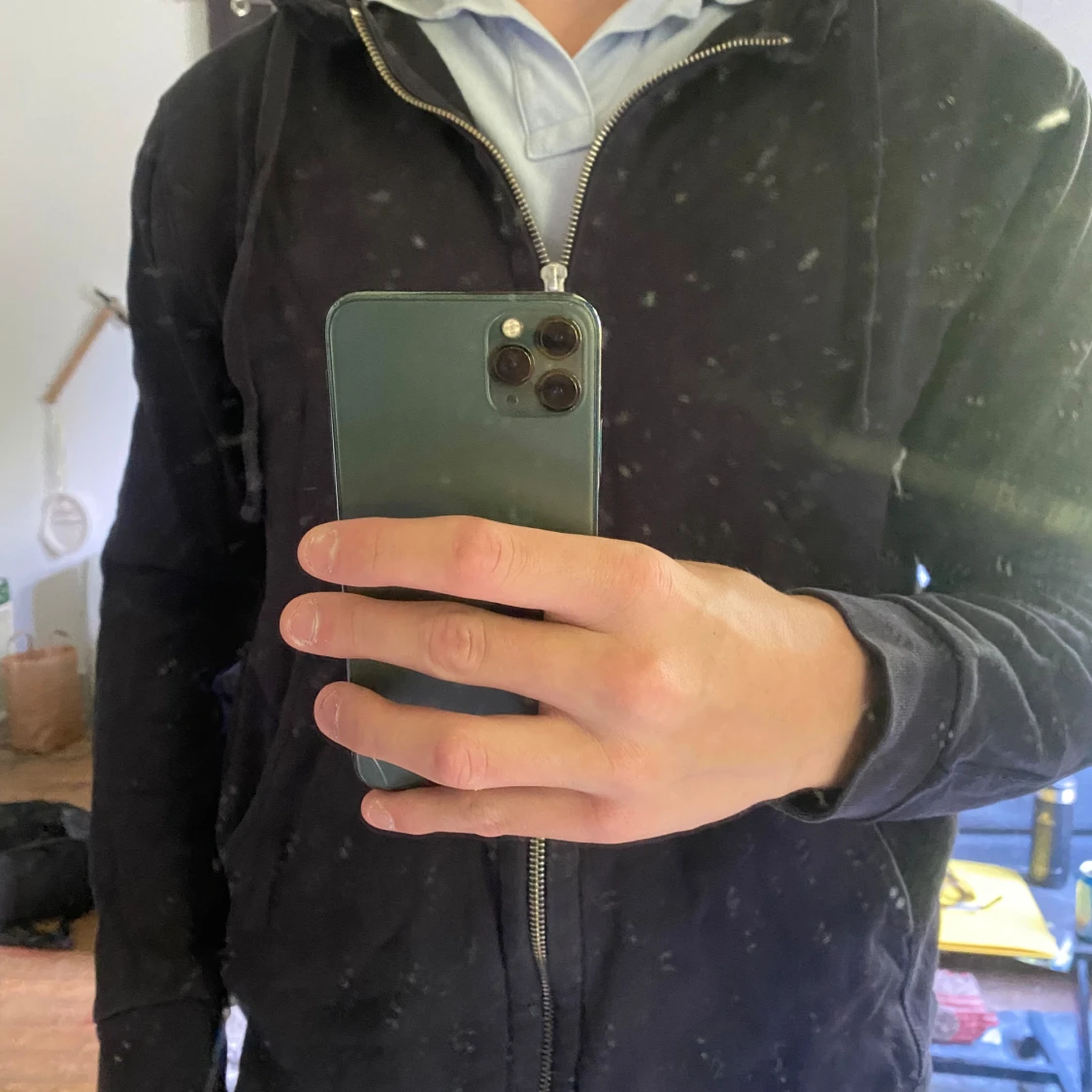 Blå zip hoodie från Filippa K - 90