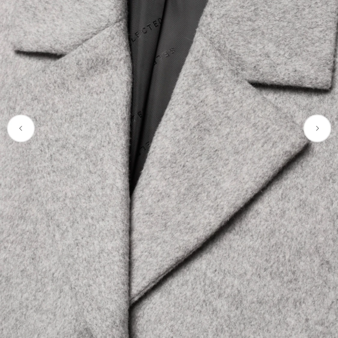 Ljusgrå ullkappa från Selected Femme - 2