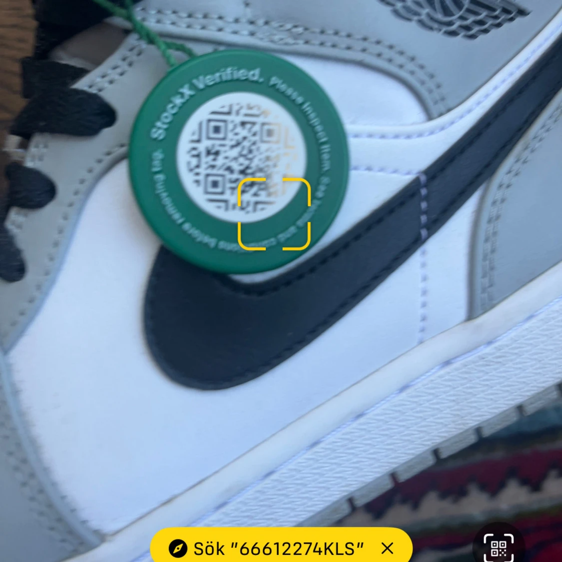 Nike Air Jordan 1 High vit/grå - 4